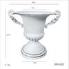 Vaso para Arranjo de Flores Estilo Pastoral Americano, Vaso de Flores de Natal para Mesa de Jantar de Pousada, Vaso Troféu com Duas Alças, Adereço de Fotografia