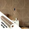 Papel de Parede Estilo Étnico Personalizado Adesivos de Parede à Prova d'Água Adesivos para Reforma de Móveis Papel de Parede para Decoração de Parede com Fundo de Madeira