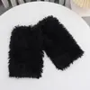 Cubrecubrepiernas de chica hot transfronterizo calcetines de pelo otoño e invierno chica dulce playa botas de lana para pierna mujer