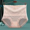Roupas íntimas de renda femininas cintura alta sexy para senhoras shorts sem costura fundo de algodão calcinhas para barriga e quadril fabricantes de origem