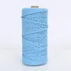 Shengwei Atacado Corda Trançada Colorida de 3mm 4mm Feita à Mão Materiais DIY para Roupas Bolsas Tapeçaria Corda de Linha de Algodão