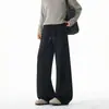 Pantalones Deportivos de Retazos Americanos con Borde Curvo para Hombre, Primavera y Otoño, Deportivos, Holgados, Casuales, Diseño Plegado, Versátiles