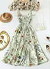 Temu Europeo y Americano Transfronterizo Aliexpress Amazon Vestido de Tirantes Estampado de Pintura Colorida Look Adelgazante Talla Extragrande