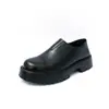 Nuevos Zapatos de Cuero de Verano 2025, Slip-On para Exteriores, Suela Gruesa, Personalidad, Punta Grande, Cuero Delgado y Suave, Versátiles, Casuales