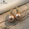 Aitong Diseño de Joyería, Lujo Accesible y Pendientes de Gama Alta, Elegantes y Brillantes, Pendientes de Fragancia Pequeños, Pendientes de Borla con Perlas