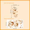 Nuevas Pegatinas de Pared 3D de Flores y Mariposas MK3221 Pegatinas Decorativas de Pared para Dormitorio Papel Tapiz Autoadhesivo