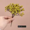 Ramo de Flores Artificiales de Alta Gama, Aliento de Bebé y Margaritas de Goma Suave, Decoración de Arreglo Floral para Mesa de Sala de Estar, Ramo de Bodas al por Mayor