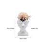 Vaso de resina figura nórdica arte vaso ornamentos casa simples rosto flor garrafa arranjo de flores decoração atacado