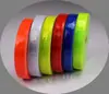 Colete Luminous de PVC com Tira Refletora de Alta Visibilidade e Costura Vermelha 2,5cm Colete Amarelo Fluorescente Roupas Refletoras Fita Quadriculada