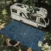Exportación de Comercio Exterior 3x4m Esterilla Azul para Picnic al Aire Libre, Esterilla Ecológica para Reuniones Familiares, Esterilla para RV, Esterilla de Playa Antideslizante y Resistente al Desgaste