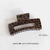 Coreano leopardo impressão oco quadrado grampo de cabelo simples personalidade moda clipe de nicho design novos acessórios para o cabelo mulheres atacado