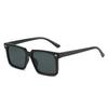 Óculos de Sol Quadrados Novos Transfronteiriços Moda Europeia e Americana Óculos Quadrados Simples Óculos de Sol Beat-Style Personalizados com Rebites