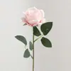 Flor de rosa artificial individual, decoración para sala de estar del hogar, arreglo de boda, paisajismo de cascada de rosas, accesorio para fotografía