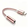 Cable Adaptador de Audio de 3.5 mm a Tipo C Trenzado Convertidor de Auriculares para Teléfono Móvil Tpc Adecuado para Huawei, Apple y Samsung