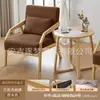 Conjunto de mesa e cadeiras de lazer para varanda um conjunto de três peças com uma mesa e duas cadeiras cadeira de sofá individual estilo log para pousada hotel tamanho grande