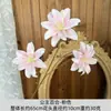 3 Lirios de Princesa Artificiales para Decoraciones de Boda, Decoración de Salón de Banquetes de Hotel, Arreglo de Habitación de Boda, Arreglo Floral de Piso