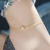 Collar sencillo de acero y titanio con un solo diamante para mujer, estilo TikTok, joyería explosiva, colgante, accesorios, collar de cadena para clavícula.