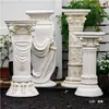Adornos de columna romana floreros bodas soportes de exhibición de resina exhibición de mesa mesa auxiliar europea decoración retro yeso columnas romanas