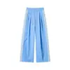 26 Nueva colección de otoño: pantalones casuales de pierna ancha para exteriores, a rayas, con bloques de color, deportivos, simples, unisex, para parejas
