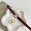 Reloj de Pulsera IEKE Clásico Retro Estilo Hong Kong Casual Esfera Cuadrada Correa para Mujer Diseño Nicho de Alta Gama Combinable Blanco