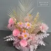Flores para el camino de la boda flores para la mesa del hotel macetas bolas de flores decoración del escenario de la boda arte floral terminado