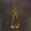Brinquedo de Estatueta Modelo Guerreiro com Armadura de Cobre Estilo Antigo, Peças de Jogo de Tabuleiro de Cobre Branco, Jogo de Batalha Militar, Presente de Aniversário para Homens, Atacado
