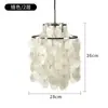 Lámpara de concha creativa moderna para comedor y dormitorio, diseñador, suave, sala de exposición, luz ins, lujo nuevo, estilo francés, candelabro para sala de estar