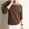 26 nuevos estilos de camisas de manga larga para hombre, camisetas de moda, tops casuales de negocios de marca blanca para hombres de mediana edad y mayores, suministro transfronterizo