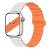 Para Apple Watch applewatch10 Generación Correa Deportiva Magnética Bicolor de Silicona s9 Generación iwatchSE