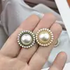 Botones Decorativos de Perlas de Lujo Ligero Estilo Francés Clásico, Botones Vintage para Abrigo, Botones para Cárdigan de Suéter, Botones Metálicos Estilo Chanel