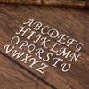 Espelho Polido Aço Inoxidável DIY Jóias Acessórios 26 Inglês A- Z alfabetos Acessórios alfabetos charme