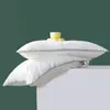 Núcleo de Almohada 100% Algodón, Algodón Puro de 60 Hilos, Almohada Suave que Protege el Sueño, Almohada Clase A para Mamás, Bebés y Niños, Almohada Baja para Dormitorio Estudiantil, Par