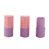 Palito de Rubor, Palito de Polvo, Cosméticos de Bálsamo Sólido, Tubo de Labial Simple de Dos Colores en Forma de Corazón, Palito Iluminador Acabado Húmedo, Fábrica de Materiales de Empaque