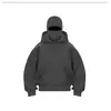 Sudadera con capucha y cremallera de doble capa unisex, estilo nuevo, europea y americana, holgada, deportiva, chaqueta de otoño e invierno, chaqueta Cruz