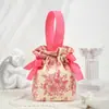 Caixa de Doces Sacola de Doces Sacola de Tecido Bolsa de Mão para Convidados de Casamento Sacola Dobrável de Doces para Casamento de Alta Qualidade Chinesa