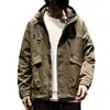 Jaqueta com capuz para ferramentas de primavera e outono Jaqueta masculina de outono American Fashionable Brand plus size Jaqueta bomber Outono e inverno Jaqueta da moda