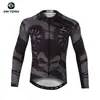 Ropa de Ciclismo de Otoño Xingheng Pantera Negra Nueva Ropa y Pantalones de Ciclismo Transpirables Ropa de Ciclismo Estampada Top Largo