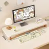 Organizador de escritorio, soporte para computadora de escritorio, elevador de monitor, base para pantalla de visualización, soporte de escritorio