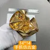 Papel Folha de Ouro 14*14 para Decoração de Casa, Decoração de Teto, Adesivos de Teto, Folha de Ouro Imitação Taiwan
