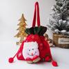 Bolsa de Mensageiro de Natal Sacola de Presente Bolsa de Maçã Escovada Bolsa de Presente para Eventos Decoração de Feriado Festa Bolsa de Presente de Natal