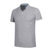 Camisa de publicidad de fábrica en grupo - Malla de algodón con cuentas - Adultos y niños - Hierro - Gris oscuro - Manga corta - Cuello con solapa - Camisa polo