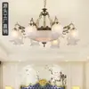 Nuevo candelabro estilo europeo para sala de estar, iluminación creativa vintage, estilo americano para dormitorio, estudio sencillo, candelabro de hierro para comedor