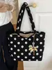 Bolsa de lunares Yuezi para mujer, gran capacidad, nuevo estilo de verano 2026, bolso de hombro cruzado simple e informal, bolso para oficinista