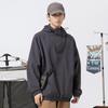 Nuevo suéter con capucha de moda nacional de primavera 2024 a color contrastante para hombre y mujer, mismo estilo, imprimible, bordado, holgado, marca de moda