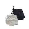Shorts de dormir simples de lunares retro americanos con cordón para mujer, verano holgados adelgazantes versátiles para casa casual para caminar