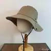 Chapéu de Caminhada Estilo Cowboy Ocidental Enrolado em Couro PU Proteção Solar ao Ar Livre Chapéu para Homens e Mulheres Chapéu de Pesca Chapéu de Sol Chapéu de Pescador