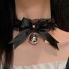 Accesorios Sexys de Lencería Chaomu Diadema Orejas de Gato con Cascabel Set de Collar de Encaje con Cascabel Grande Navidad Disfraz