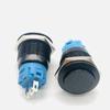 12/16/19/22mm Interruptor de Botão de Metal Preto Oxidado Auto-Travante Reset Ponto Iniciar Fonte de Alimentação Botão Pequeno