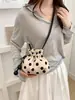 Bolso de Lunares para Mujer, Nuevo Bolso de Hombro y Axila de Moda Trendy para Verano 2026, Bolso Cruzado Tipo Cubo Versátil y Exquisito
