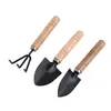 Mini jardinagem conjunto de três peças pá de jardim cavar e plantar flores conjunto de ferramentas de jardinagem para crianças fabricantes de suprimentos atacado